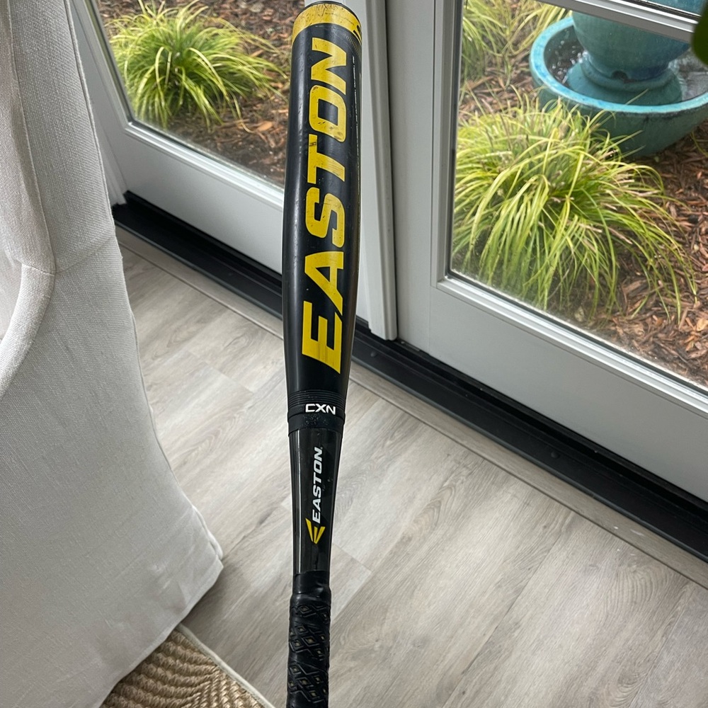 easton stealth black/yellow baseball bat 28inch -12 (16 ounces)